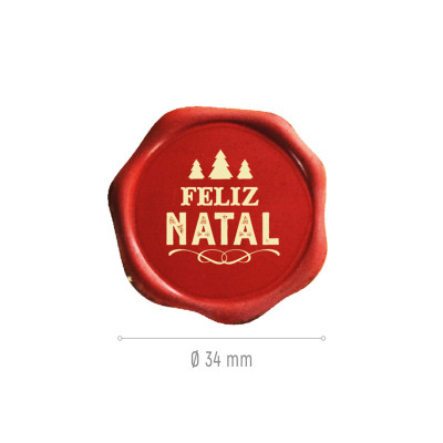 Placa Chocolate Branco Feliz Natal