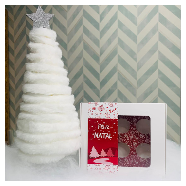 Caixa 6 Brigadeiros c/ Janela Natal