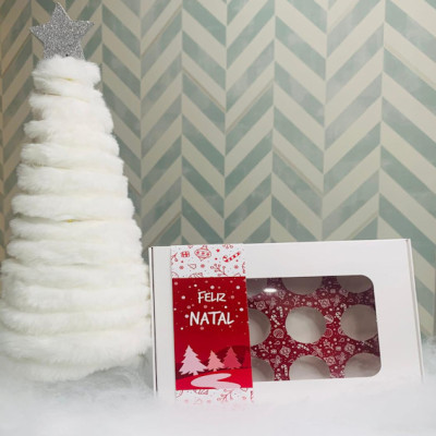 Caixa 12 Brigadeiros c/ Janela Natal