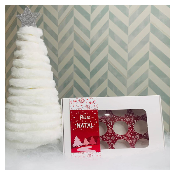 Caixa 12 Brigadeiros c/ Janela Natal