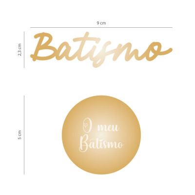 Aplique Ouro Batismo Aplique Ouro Batismo