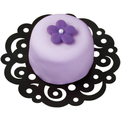 Naperon Preto 10cm 30un