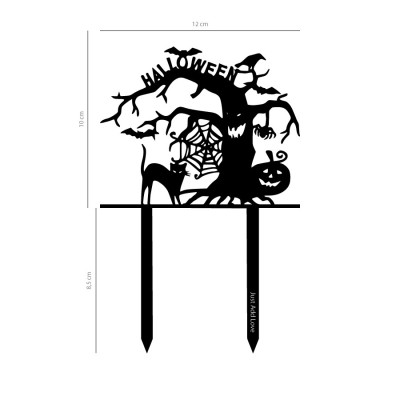 Topper Preto Árvore Assombrada