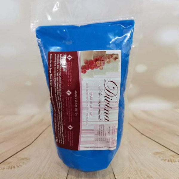 Pasta de Açúcar Azul Real