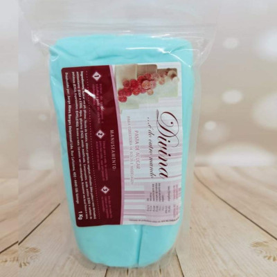 Pasta de Açúcar Azul Bebé