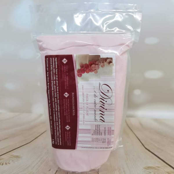 Pasta de Açúcar Rosa Bebé